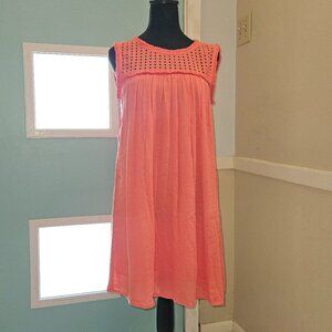 Tommy Bahama Tangerine Gauze Swing Dress, preowned